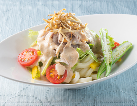 腸がよろこぶ！ヨーグルトサラダうどん