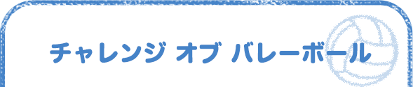 チャレンジ オブ バレーボール