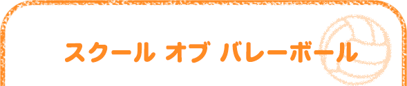 スクール オブ バレーボール