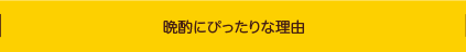 晩酌にぴったりな理由
