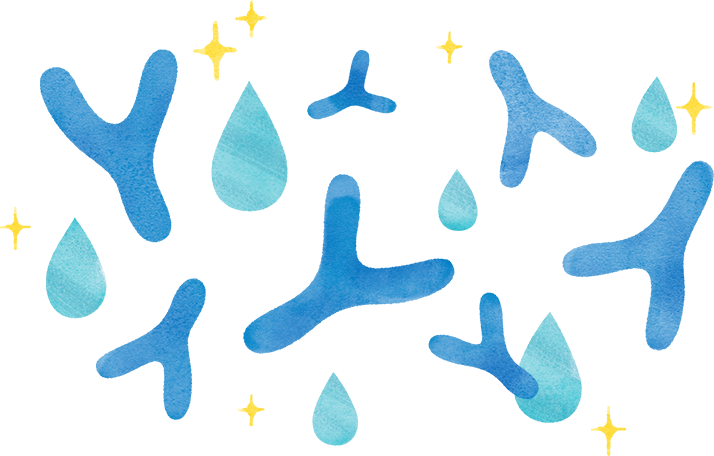 イメージ：腸内のビフィズス菌
