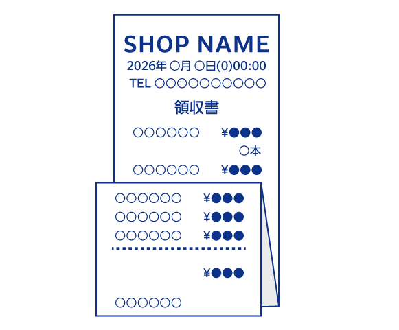 長い場合は折りたたんで