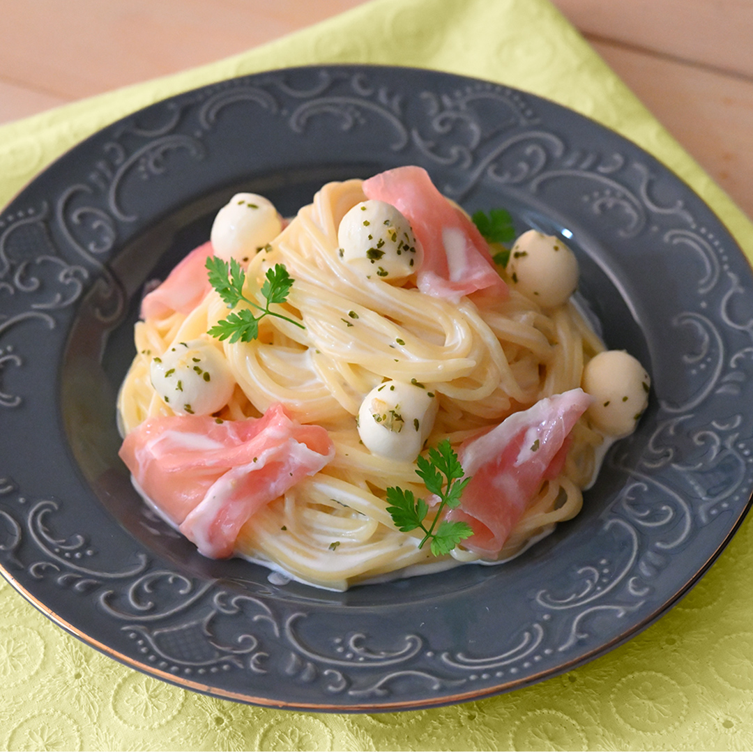 レモンクリームパスタ