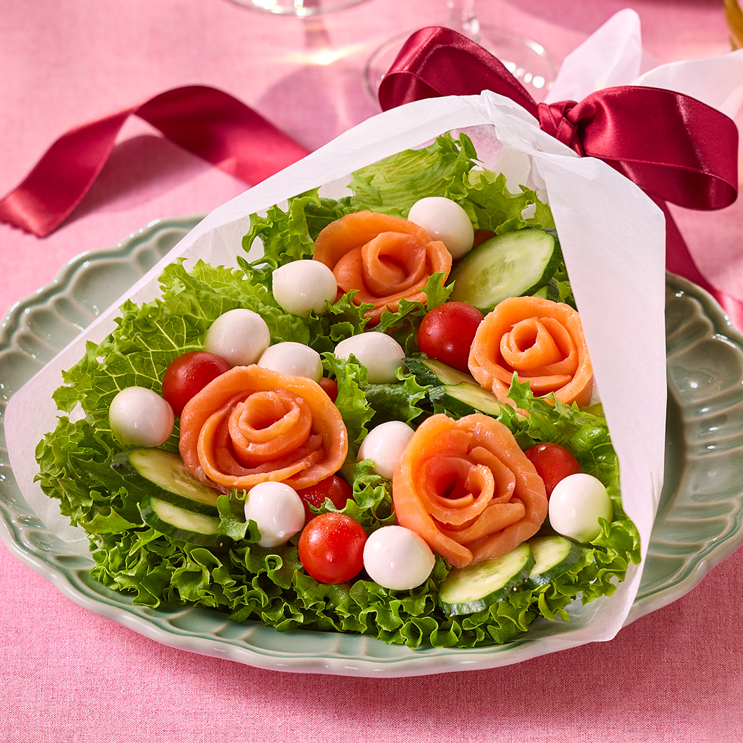 ひとくちモッツァのブーケサラダ