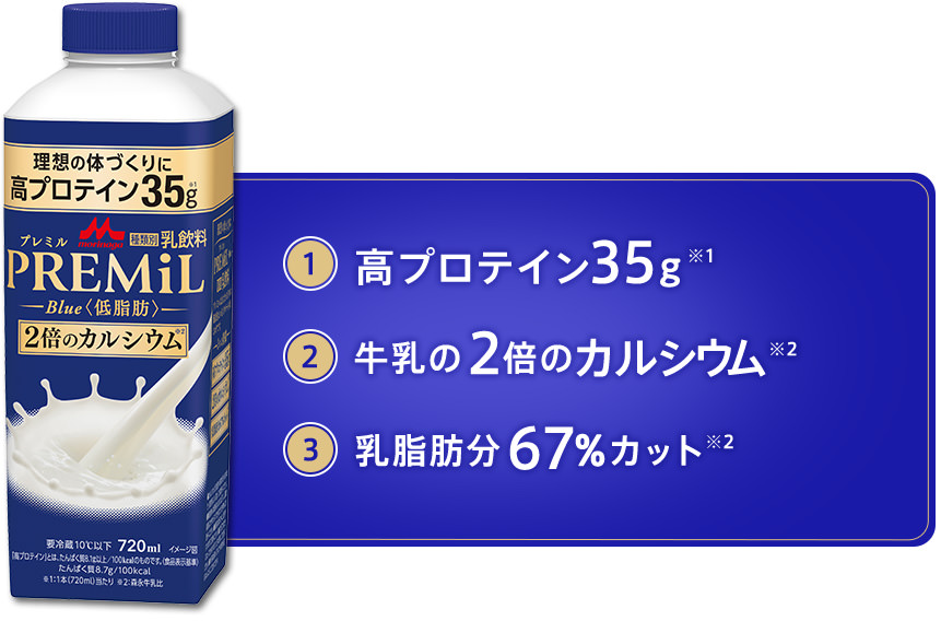 SALE／78%OFF】 PREMiL Blue７２０ml×１２本 森永乳業